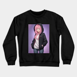 Sakura Girl Crewneck Sweatshirt